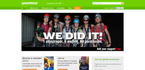 Greenpeace celebrates six climbers scaling The Shard